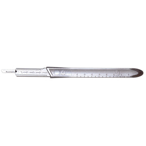 Aspen Bard-Parker Protected Blade System, Size 4L, Metal Handle, 5/case. MPN: 374041