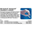 BD INSYTE Autoguard-N Shielded IV Catheter, Straight, 24 G x .56", Yellow, 50/box, 4 box/case. MPN: 381411