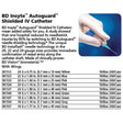 BD INSYTE Autoguard Shielded IV Catheter, Winged, 18 G x 1.16", Green, 50/box, 4 box/case. MPN: 381544