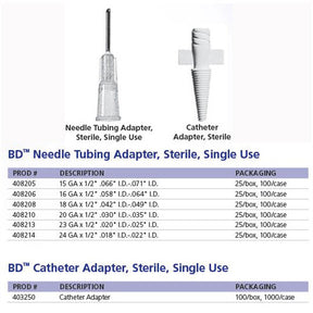BD Catheter Adapter, 100/box. MPN: 403250