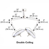 Burton AIM HI 100 LED Procedure Light with Double Ceiling Mount. MPN: ALED100DC - Image 5