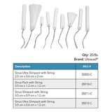 Ultracell Sinus Ultra Slimpack with String, 2.5 x 0.6 x 2 cm. MPN: 20202-C