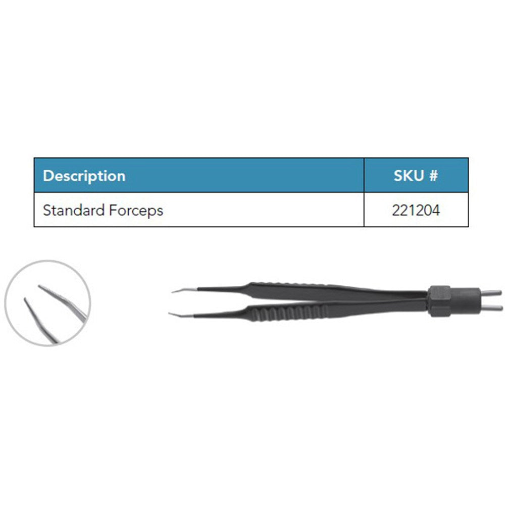 Wet-Field Bipolar Forceps, Standard, Reusable. MPN: 221204