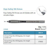 Beaver Xstar Kojo Safety Slit Knife, 3.2 mm, 45°, Bevel Up. MPN: 373032