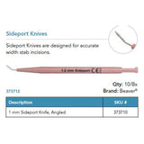 Beaver Xstar Sideport Knife, 1.0 mm, Angled. MPN: 373710