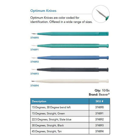 Beaver Optimum Knife, 30°, Straight. MPN: 374893