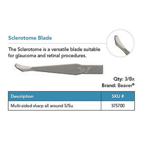 Beaver Sclerotome Blade, Multi-Sided, Sharp All Around. MPN: 375700