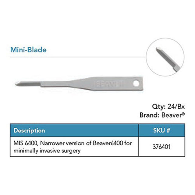 Beaver MIS 6400 Mini-Blade, Narrow. MPN: 376401