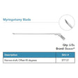 Beaver Myringotomy Blade, Lance Tip, Narrow Shaft, 45° Offset. MPN: 377121