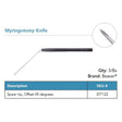 Beaver Myringotomy Knife, Spear Tip, Narrow Shaft, 45° Offset. MPN: 377122