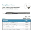 Beaver Safety Sideport Knife, 1.0 mm, 45° Angled. MPN: 378210