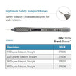 Beaver Optimum Safety Sideport Knife, 22.5°, Straight. MPN: 378236