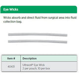 Ultracell PVA Eye Drainage Wick, 4 x 170 mm, 20/box. MPN: 40431