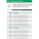 Beaver EdgeAhead Phaco Slit Knife, 2.5 mm, 40° Angled, Bevel Up. MPN: 581129