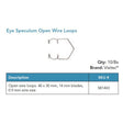 Visitec Eye Speculum, Gen 2, Wire Loops 40 x 30 mm, 0.9 mm Wire. MPN: 581443