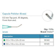 Visitec Capsule Polisher (Kratz), 21G x ⅞ in (0.8 x 22 mm), 35° Angled. MPN: 581604