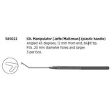 Visitec IOL Manipulator (Jaffe/Maltzman), 45° Angled, Blunt Tip. MPN: 585022