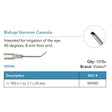 Visitec Bishop Harmon Cannula, 19G x 1 in (1.1 x 25 mm). MPN: 585040