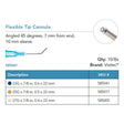 Visitec Flexible Tip Cannula, 23G x ⅞ in (0.6 x 22 mm), 45° Angled. MPN: 585041