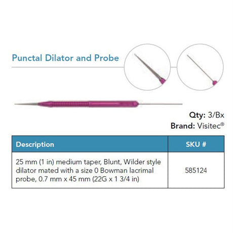 Visitec Punctal Dilator and Probe (Khan). MPN: 585124