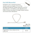 Visitec Oval Anterior Chamber Maintainer (Blumenthal), 18G Tapered to 20G. MPN: 585149