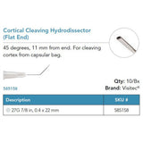 Visitec Cortical Cleaving Hydrodissector, Flat End, 27G x ⅞ in (0.4 x 22 mm). MPN: 585158