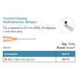 Visitec Cortical Cleaving Hydrodissector (Bolger), 25G x ⅞ in (0.5 x 22 mm), 33° Angled. MPN: 585159