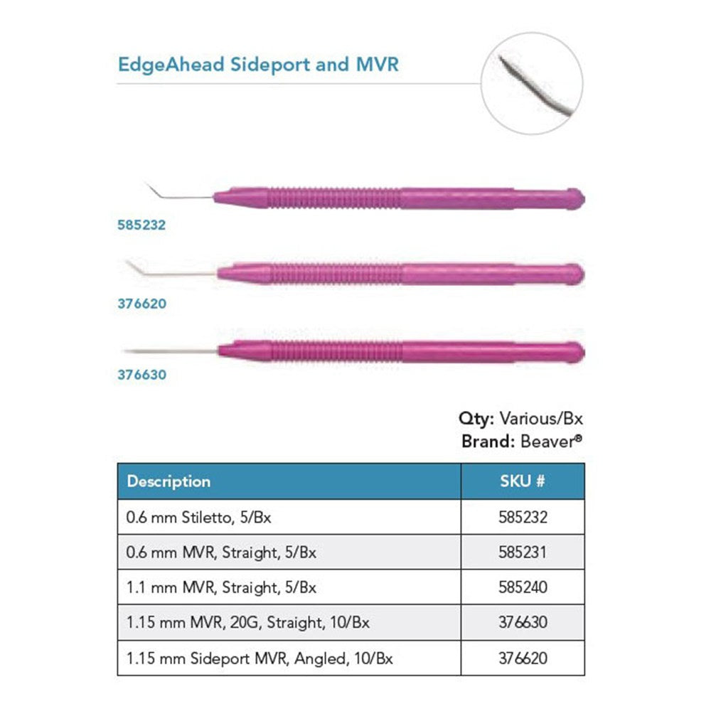 Beaver EdgeAhead MVR Knife, 0.6 mm, Straight. MPN: 585231