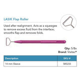 Visitec LASIK Flap Roller, 14 mm Sleeve. MPN: 585233