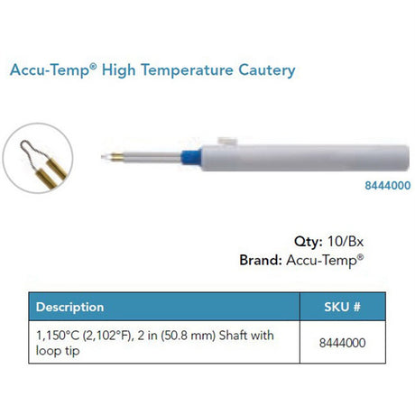 Accu-Temp High Temperature Cautery, Loop Tip, 2 in Shaft. MPN: 8444000