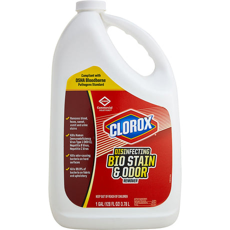 CLOROX Disinfecting Bio Stain & Odor Remover, Refill Bottle, 128 oz. MPN: 31910