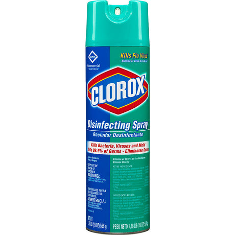 CLOROX Disinfecting Spray, Aerosol, 19 oz. MPN: 38504