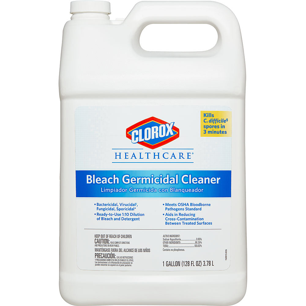 CLOROX Healthcare Bleach Germicidal Cleaner, 128 oz Refill. MPN: 68978