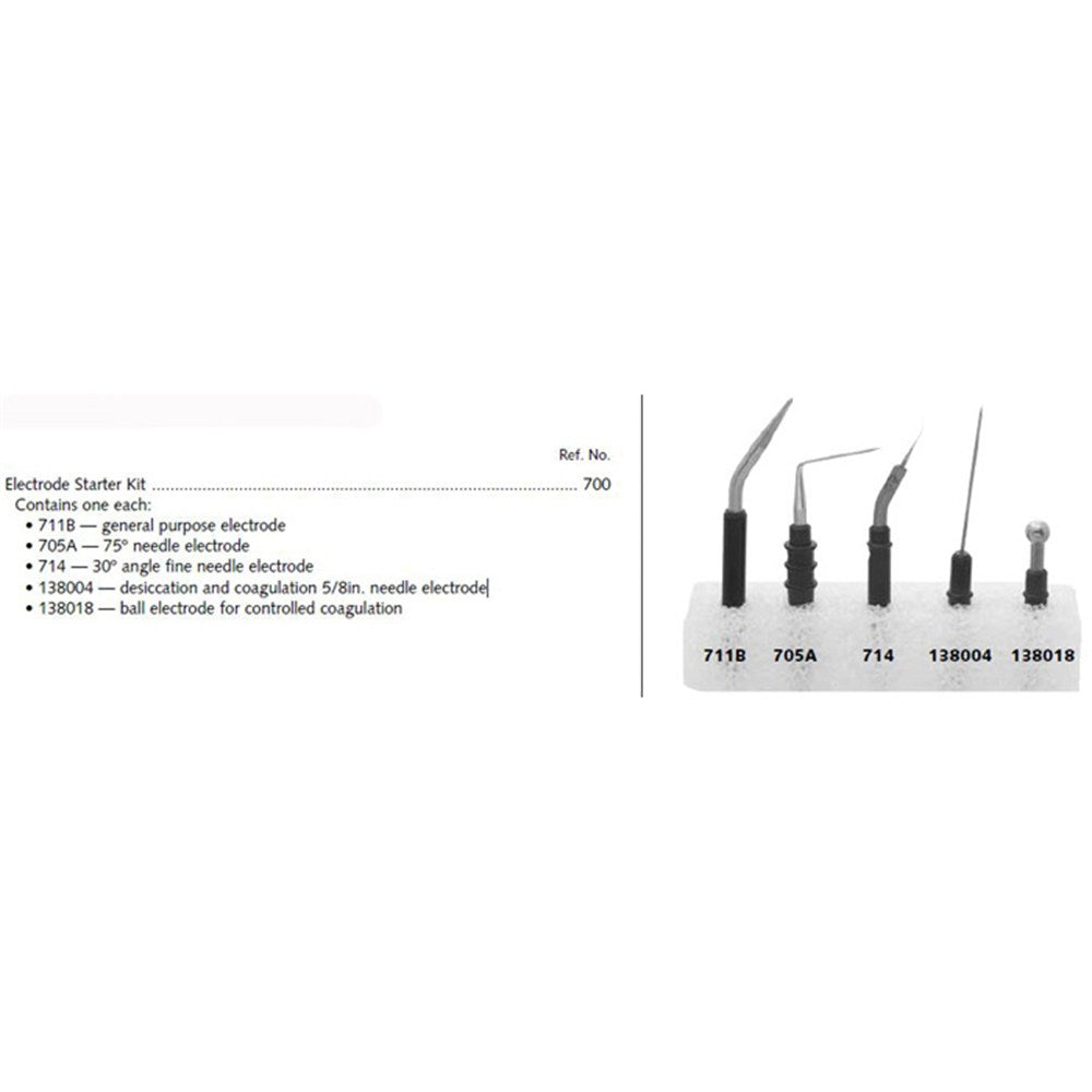 Conmed Hyfrecator Reusable Electrode Starter Kit. MPN: 700