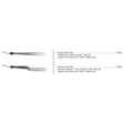Conmed Bipolar Forceps Electrode, Cushing Smooth Tips, Bayonet Style. MPN: 7-809-6