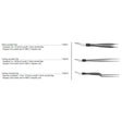 Conmed Bipolar Forceps Electrode, Cushing Serrated Tips, Bayonet Style. MPN: 7-809-9