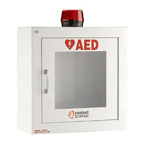 Cardiac Science Wall Mounted Storage Case w/strobe light alarm, security system. MPN: 50-00392-30