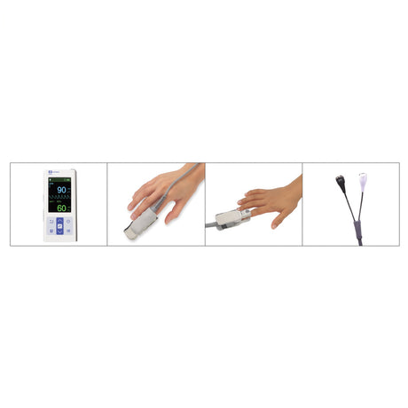 COVIDIEN NELLCOR Pulse Oximeter with Adult Durasensor Reusable Sensor & Reusable Pediatric Sensor. MPN: PM10N-PDN - Image 3