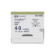 Covidien SURGILON Nylon Suture, Premium Reverse Cut, Size 4-0, White, 18", Needle P-12, 3/8 Circle. MPN: SBS1884G