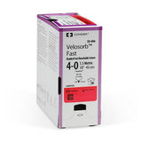 Medtronic Covidien VELOSORB Fast Braided Suture, Size 4-0, 30", Undyed, P-12 Needle, 36/bx. MPN: SV426