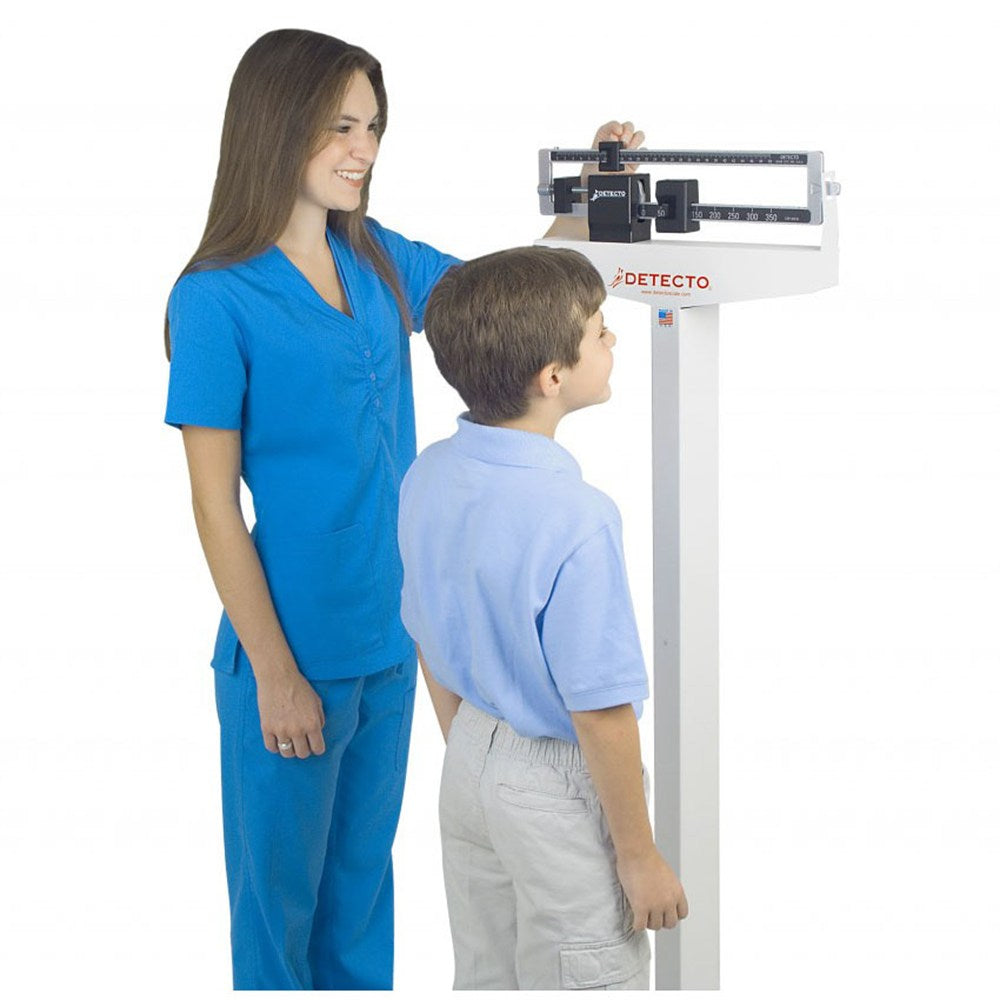 DETECTO Eye-Level Mechanical Physician Scale-Dual Reading-(440lb/200kg) with height rod & Handpost. MPN: 349 - Image 3
