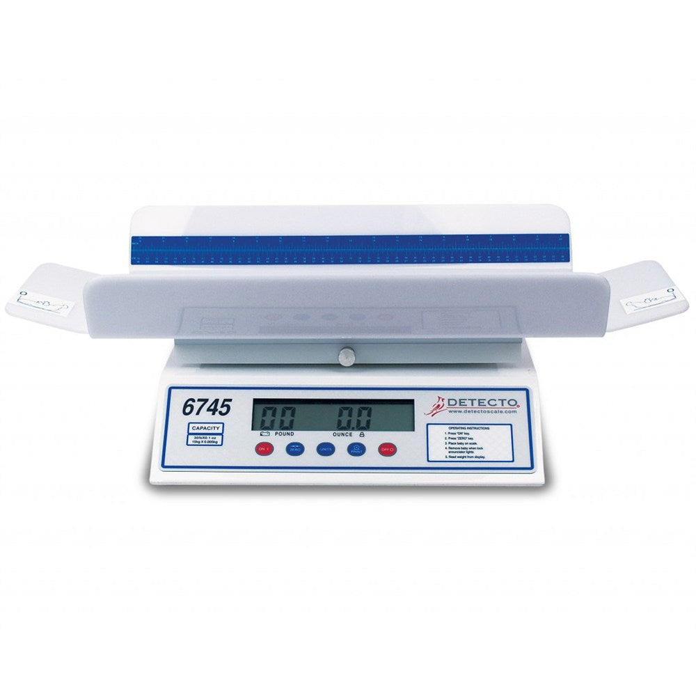 DETECTO Digital Baby Scale, Capacity 30 lbs / 15 kg. MPN: 6745