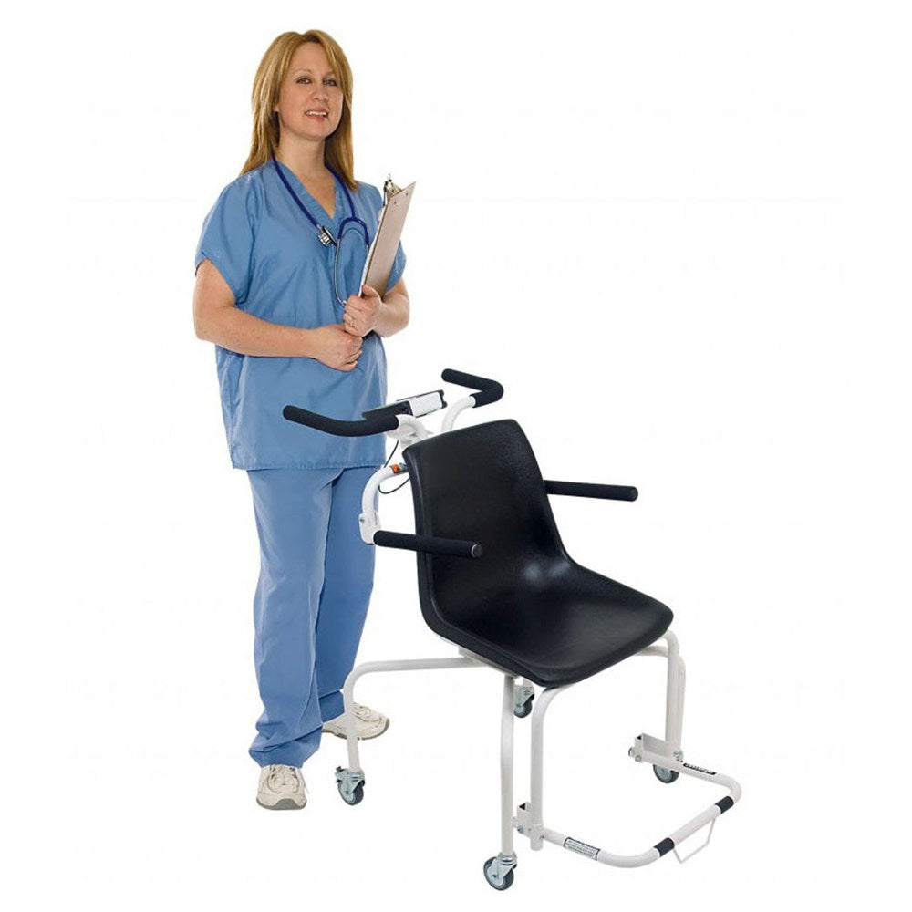 DETECTO Digital Rolling Chair Scale, 440 lb / 200 kg. MPN: 6880 - Image 3