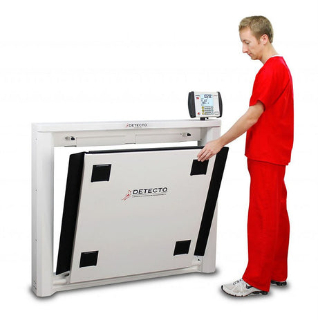 DETECTO Digital Wall-Mount Fold-Up / Fold-Down Wheelchair Scale, 1000 lb / 450 kg. MPN: 7550 - Image 3