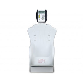 DETECTO Digital Dual Reading Baby Scale, 44 lb/ 20kg, Plastic Shell-Shaped Seat, White. MPN: 8432-CH