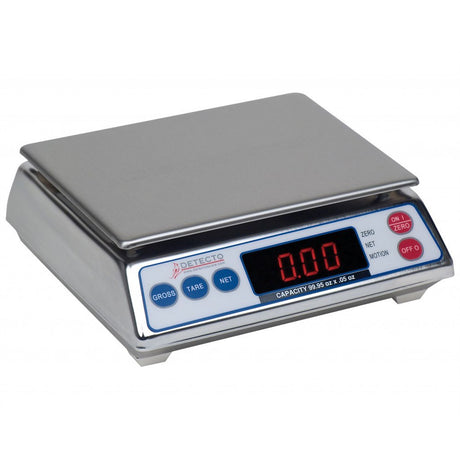 DETECTO Portion Control Scale, Capacity: 19.99 lb x .01 lb, Stainless Steel. MPN: AP-20