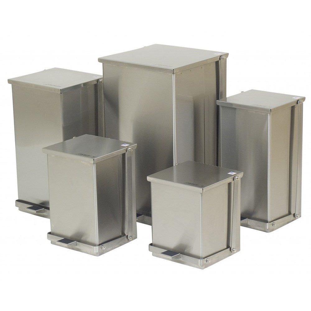 DETECTO Stainless Steel Can, 12 Gallon. MPN: C-48