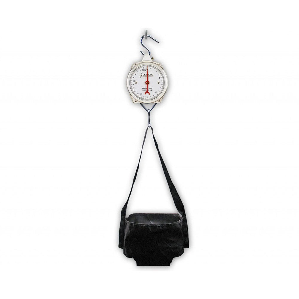DETECTO Suspended model Baby Scale, Dial, Hanging Sling Seat, 25 kg x 100 g. MPN: HS25KGP