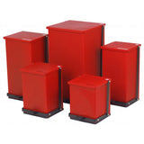 DETECTO Baked Enamel Steel Can, RED, 4 Gallon. MPN: P-16R