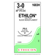 Ethicon ETHILON Nylon Suture, Size: 3-0, Needle: PSLX, BLACK, 36/bx. MPN: 1683H